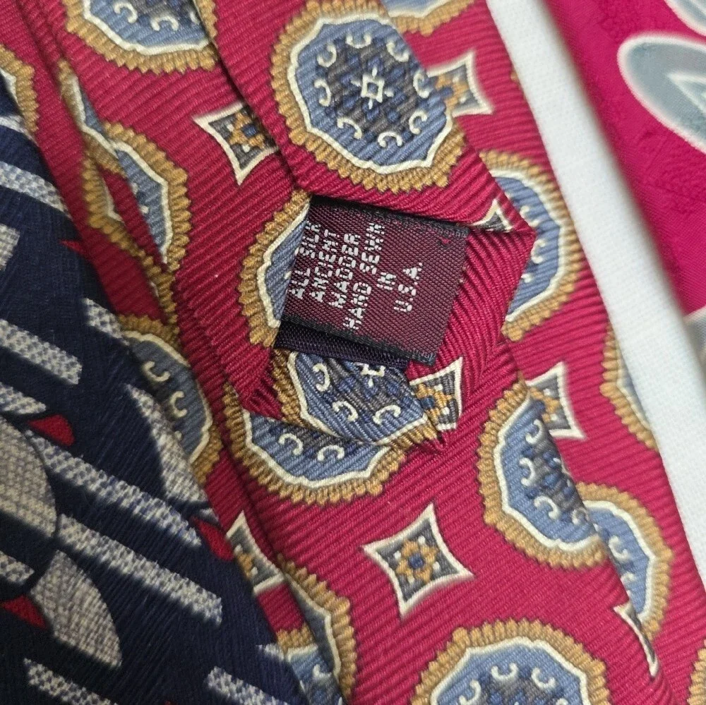 Vintage Jos A Bank Classic Men's Italian Silk Hand Sewn In USA Tie Lot